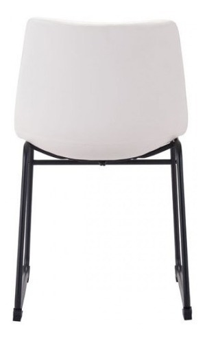 Imagen 4 de 9 de Silla De Comedor Modelo Smart - Blanco Vintage Këssa Muebles