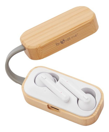 Auriculares Inalámbricos Con Estuche Carga Bamboo | Giveaway