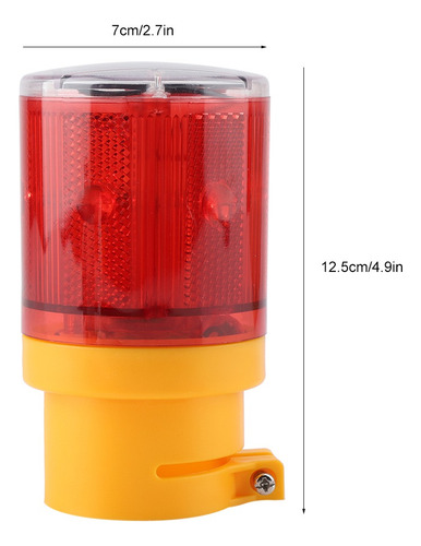 Luz Led Solar De Advertencia De Estroboscópico Orbicular