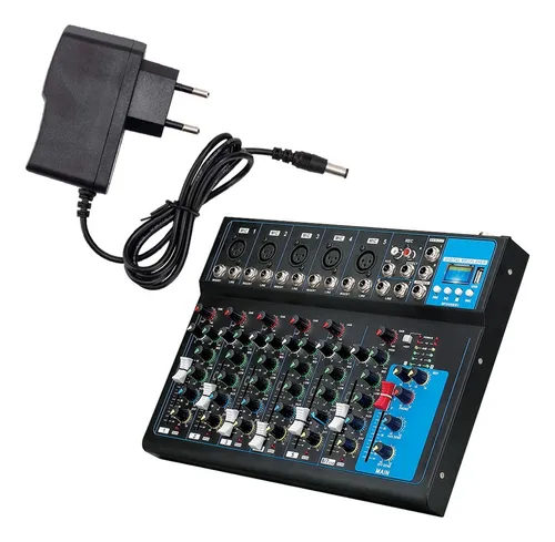 Mezclador De Sonido Profesional Mezclador De 7 Canales Usb