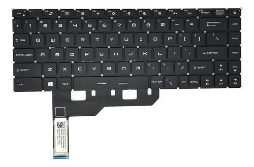 Teclado Retroiluminado De Repuesto Msi Ge66 Raider Gp66...