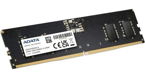 Memoria Ram Ddr5 Adata 8 Gb 4800mhz Pc5-38400 Nueva!