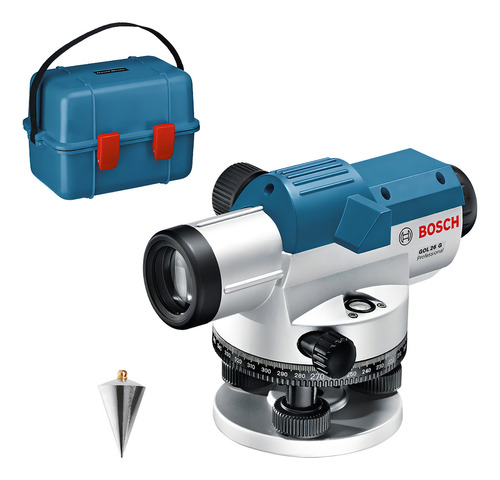 Nível de laser óptico Bosch Gol 26D com zoom de até 26x