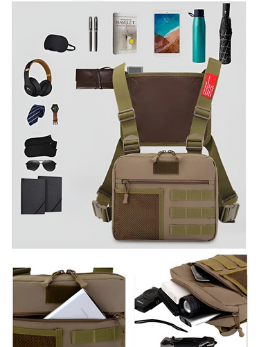 Pechera Tactica, Militar, Caza, Pesca, Airsoft