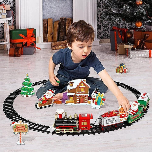 Tren De Navidad Eléctrico Juguete Decoración Del Árbol De
