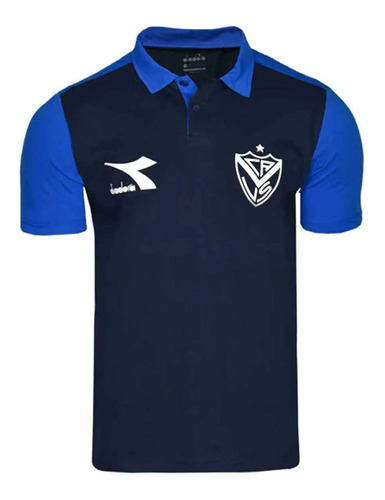 Chomba Velez Diadora Polo Azul/celeste Hombre Deporfan 