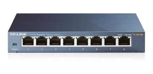 Imagem 1 de 1 de Switch 8 Portas Tp-link Tl-sg108 - Gigabit
