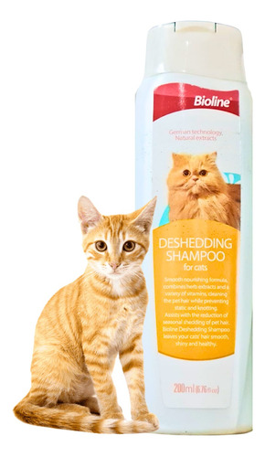 Shampoo Antipelechas Para Gatos Deshedding Cat - Bioline