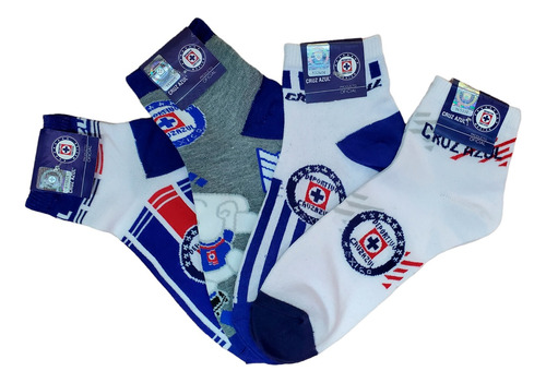 Tin Oficial Club Cruz Azul Caballero 6 Pares