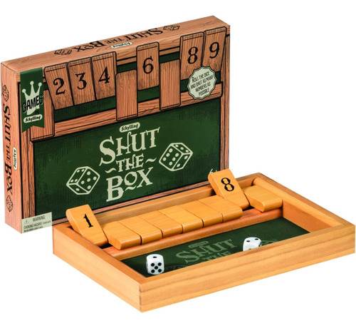 Schylling Shut The Box: Juego Clásico De Dados