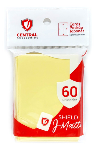 Central Shield Japanese Matte Marfim 60 Sleeves Yugioh