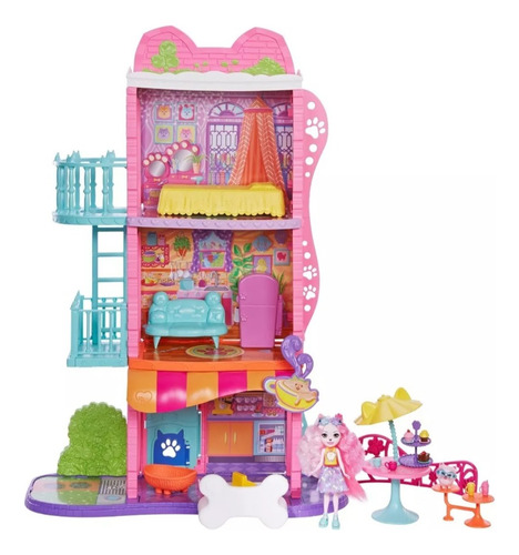 Set De Juego Apartamento Y Cafetería Enchantimals City Tails