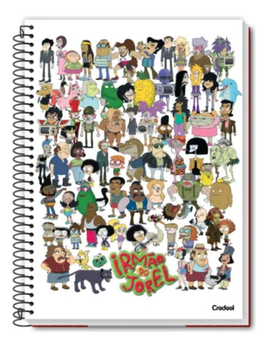 Caderno Universitário Capa Dura 80f Irmão Do Jorel - Turma