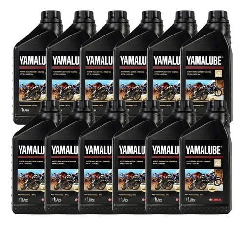 Aceite Mineral Yamalube 4t 20w40 Yamaha X 12 Unidades 