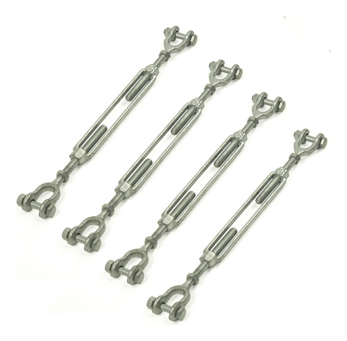 Gancho Tensor 3/8 PuLG X 15 Cm Acero Galvanizado Mmg