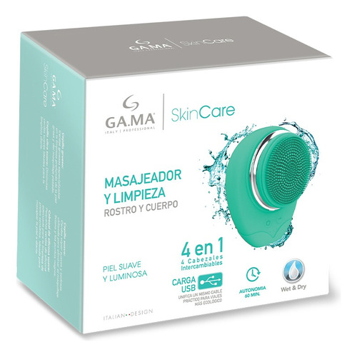 Cepillo 4 En 1 Gama Skincare Wet&dry Con Carga Usb Color Fucsia