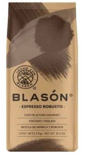 Café Blasón Espresso Robusto 1 Kg ( 1 Bolsa)