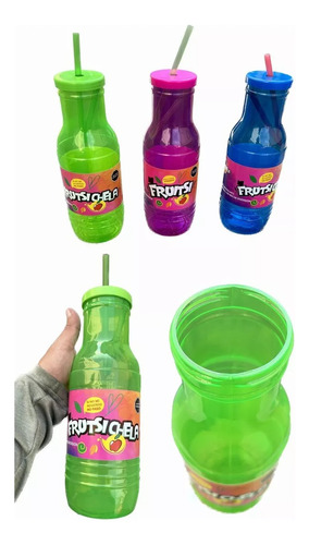 15 Vaso En Forma De Frutsi, Para Fiesta 1300ml Colores 