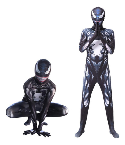 Traje Spiderman Venom Adulto Niño Cosplay Disfraz