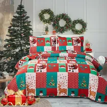 Comprar Ropa De Cama De Navidad King Size Juego De Edredón...