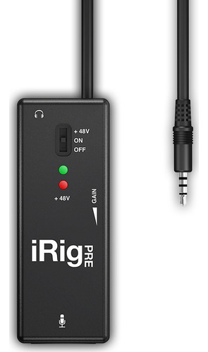 Interface Portátil Ik Multimedia Irig Pre Para Microfone