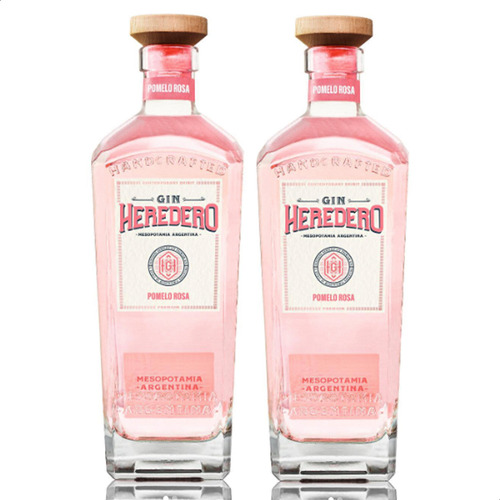 Gin Heredero Pomelo Rosa Handcrafted Argentina X2 01mercado