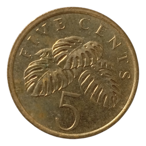 Moneda Singapur 5 Cents 1986 (&42. (Usado)