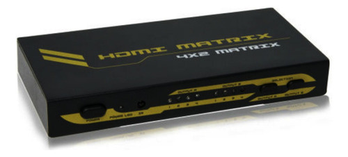 Matriz Xcase Hdmi 4x2 Con Salida De Audio Y Resolucion 4k