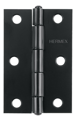 Bisagra Rectangular 3' Negra, Hermex . Caja Con 20 Pzas.