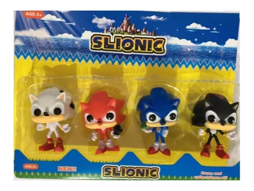 Cartela De Bonecos Sonic Boom 4 Personagens