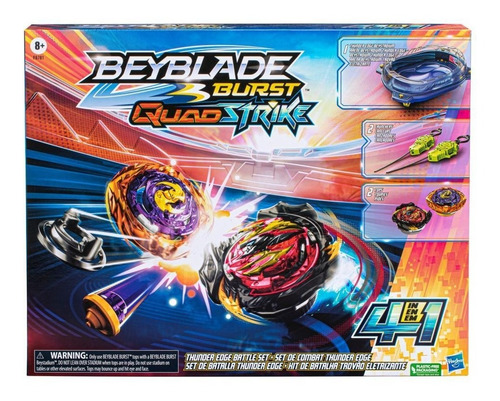 Beyblade Burst Quadstrike Estadio Set Thunder Edge Original