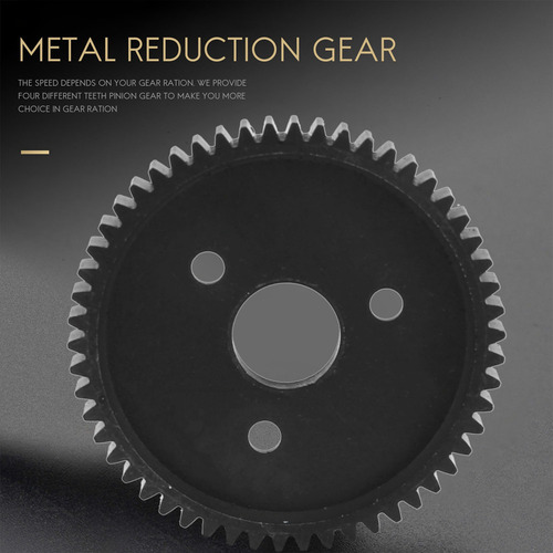 // Metal Spur Gear 54t 0.8 32p 3956 Con Piñón 15t 17t 19t