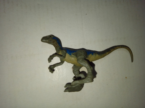 Jurassic World De Bolsa Mini Action Dino Velociraptor Blue