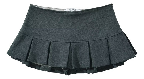 Minifalda Evasé Con Volantes De Cintura Alta Para Mujer De V