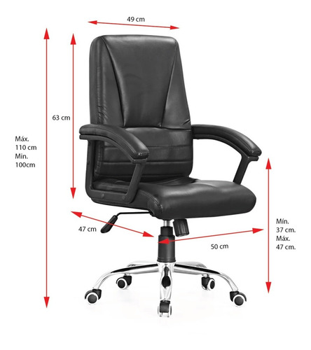 Imagen 2 de 5 de Sillón Ejecutivo Gerencial Alto Silla Oficina Calidad Sup
