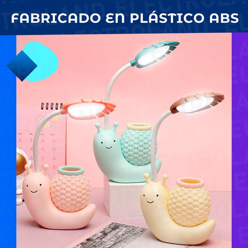 Imagen 6 de 10 de Velador Led Flexible Lampara Lapicero Infantil Recargable