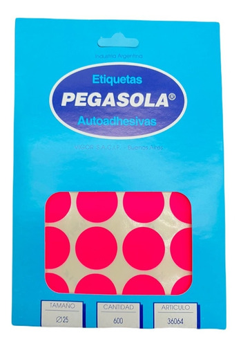 Etiqueta  Pegasola Magenta 3006 25 Mm