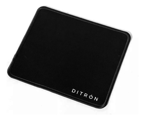 Mouse Pad Liso Negro Antideslizante Ditron Cuadrado 24x20 Cm