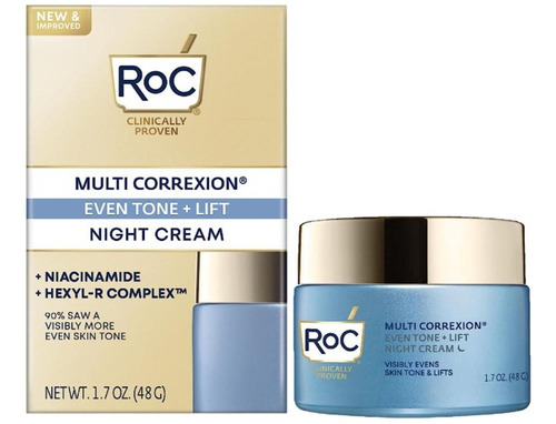 Crema de noche Roc para uso facial, multicorrección, 5 en 1, para todo tipo de piel