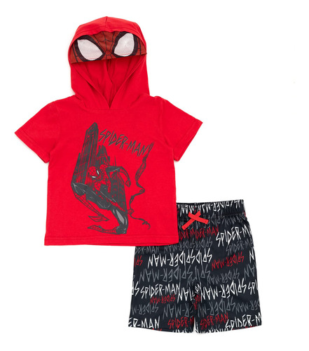 Marvel Spider-man Handdler Boys Cosplay Camiseta Y Pantalone