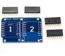 Doble Socket Shield D1 Mini Nodemcu Esp8266 Duai Tytarg