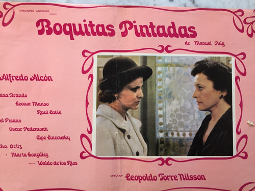 Poster N° 1  Boquitas Pintadas Alfredo Halcon    Año 1974