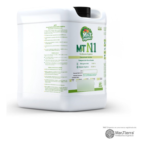 M&t N11 Fertilizante Orgánico Alto En Aminoácidos, 20 L