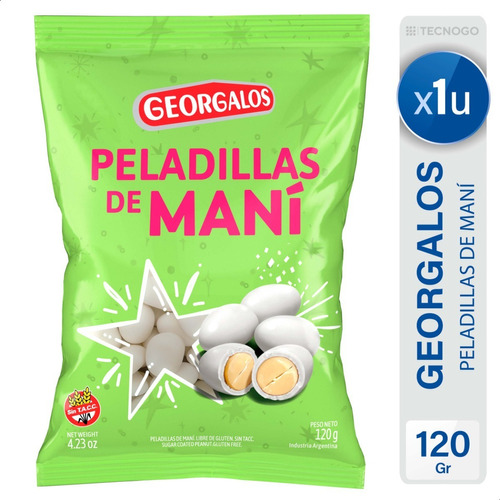 Peladillas De Maní Georgalos Libre De Gluten Sin Tacc