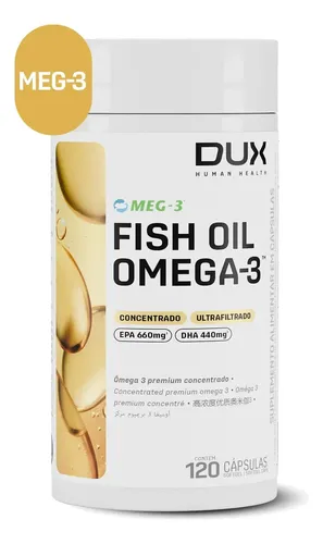 Fish Oil Ômega 3 Sem Sabor 120 Cápsulas – Dux Human Health