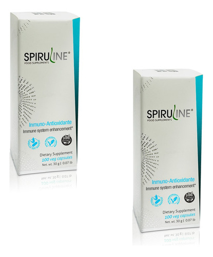 Pack 2 Spirulina Inmuno Antioxidante Hgl Inmunologico 100cap