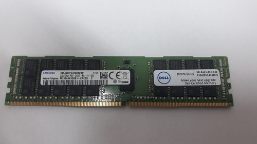 Imagem 1 de 3 de Memória Dell 32gb Ddr4 2400mhz Rdimm 2rx4 Ecc Reg