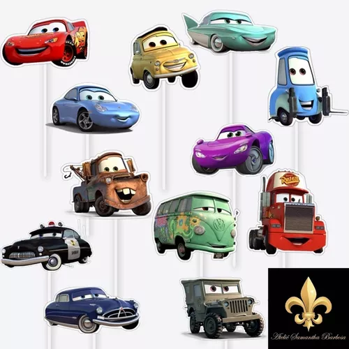 Em promoção! Disney Relâmpago Mcqueen Carros Bolo Topper Crianças