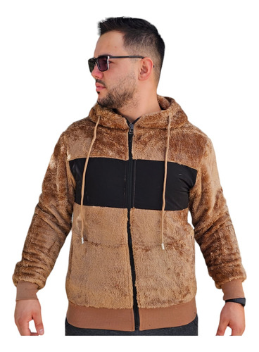 Chaqueta Oso Peludo Chiporro Suave Abrigo Hombre Unisex 