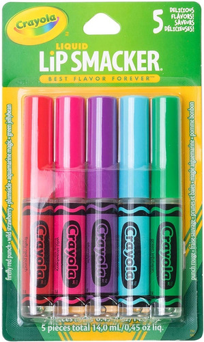 Bálsamo Para Labios Liquid Lip Smacker Crayola 5 Piezas Imp